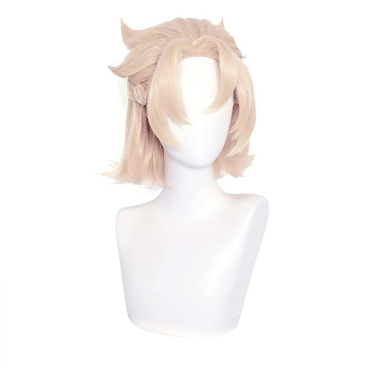 Festival Christmas Halloween Albedo Twist Braid Wig for Game Genshin Impact