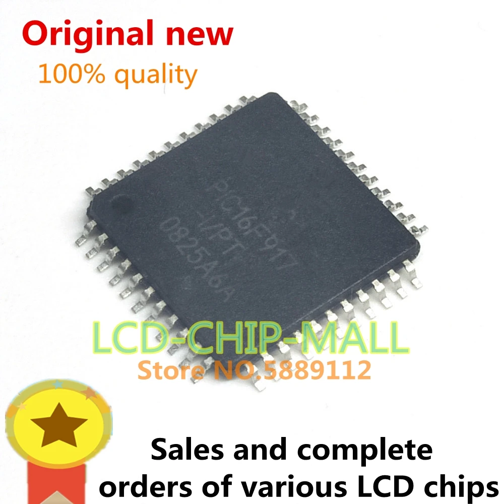 1PCS PIC16F917-I/PT QFP PIC16F917 CHIPS in stock 100%good