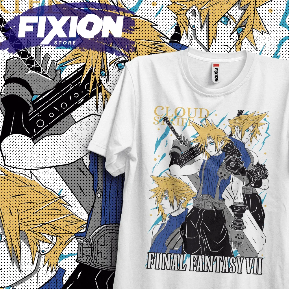 T-shirt For Anime Final Fantasy VII – Cloud #J1 [B] Mange Tee