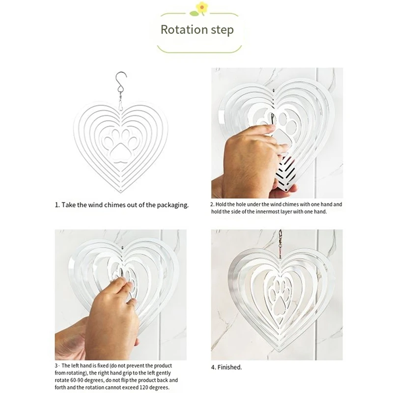 6Pack Sublimation Blanks 8Inch Wind Spinners for Yard and Garden Indoor Outdoor Front Door Decoration Round-ANKL