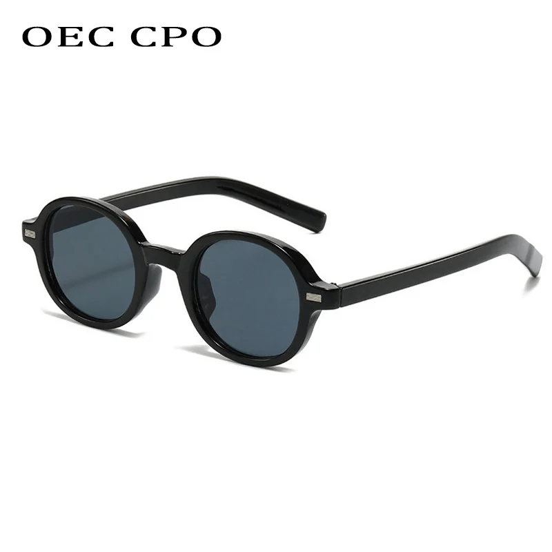 

OEC CPO Fashion Luxury Round Sunglasses For Women Men New Retro Thick Style Sun Glasses Female Trending Shades UV400 Eyeglasses