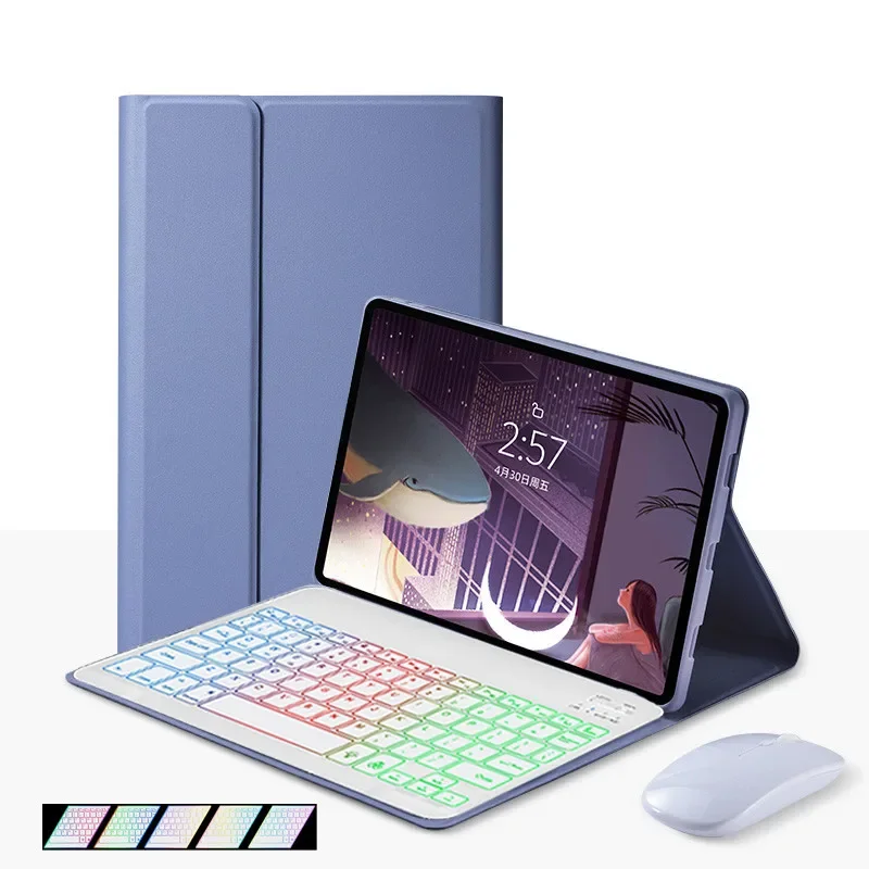 

Чехол-клавиатура с RGB-подсветкой для Honor Pad 10 Pro 11.5 2026, чехол-клавиатура для планшета Honor Pad X10 Pro 11.5 2026, Funda