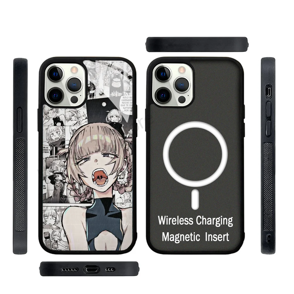 Himiko Toga My Hero Academia Phone Case Strong Magnetic For IPhone 15 14 13 Pro Max 11 12 Mini For Magsafe