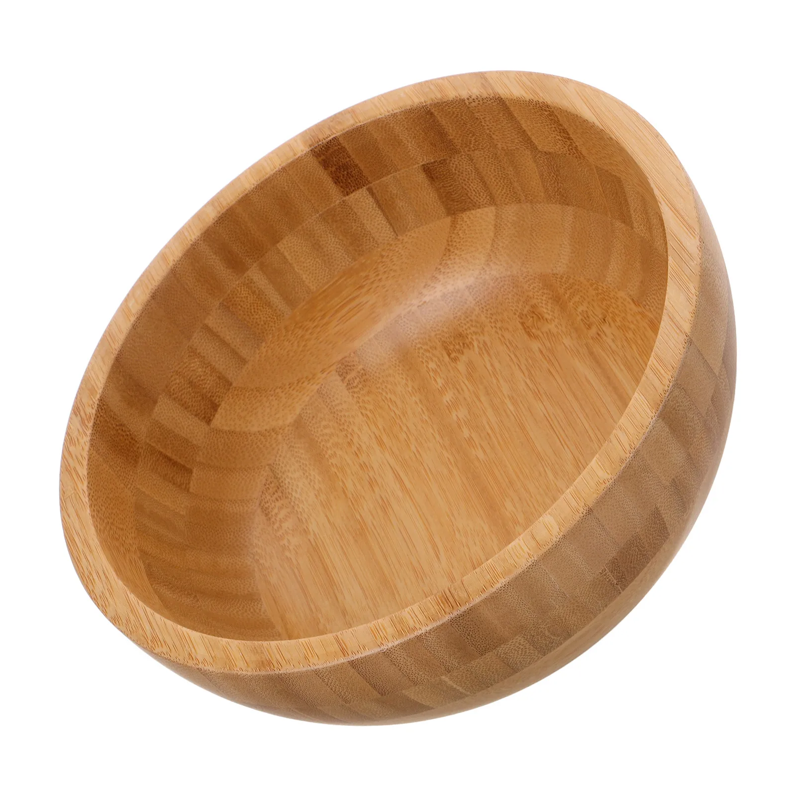 

Bamboo Wooden Bowl Large Wood Bowl Japanese Salad Kitchen Bowls Mixing Fruit Counter Portable Vintage Style Wood Grain