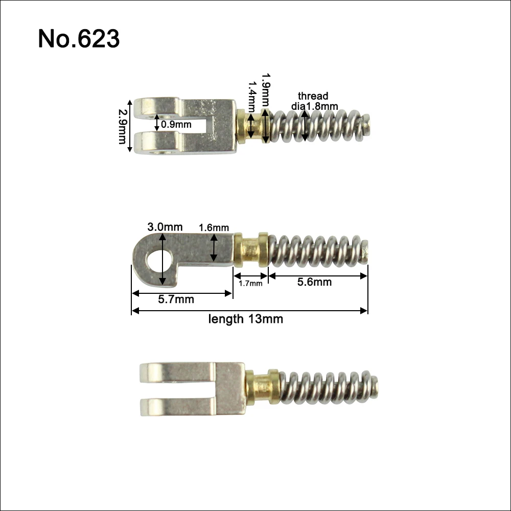 100pcs Eyeglasses Spring Insert Glasses Repairing Flex Temples Optical Frame Broken Replacement Part Accessory