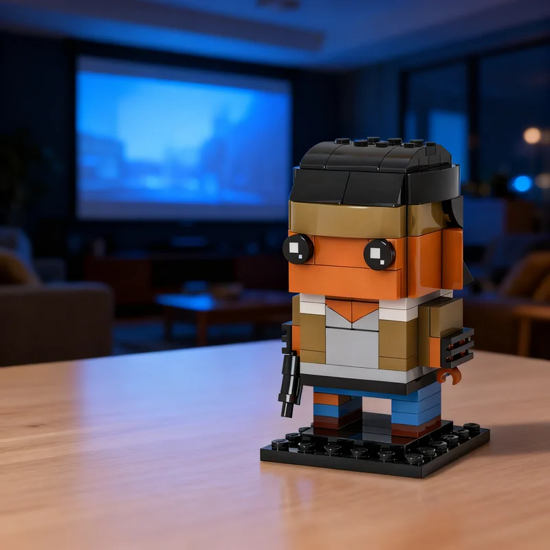 160pcs MOC Alyx - Half-Life 2 - BrickHeadz Model Building Blocks Toy Christmas Gifts Construction Collection Birthday Display