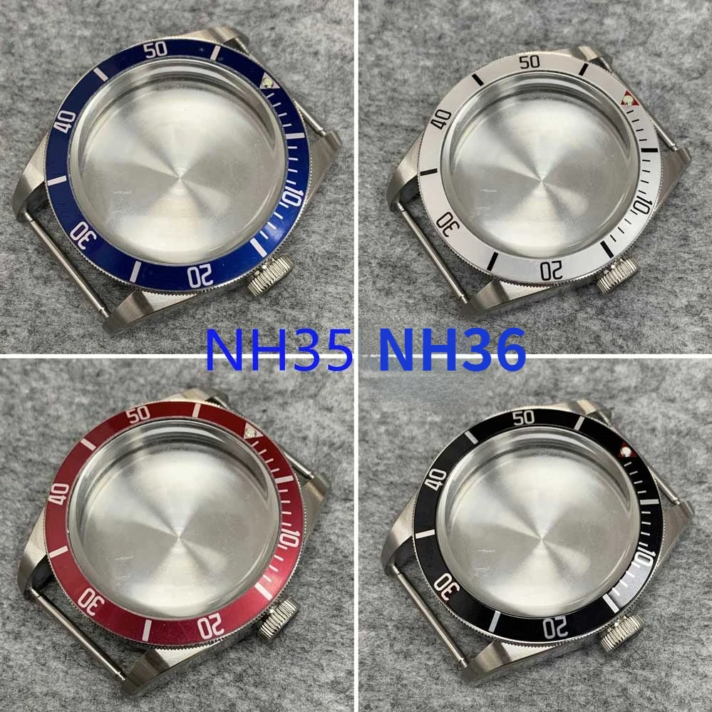 

41mm 316 Stainless Steel Watch Case Set Waterproof Men's Watch Accessories for NH35/NH36 Movement Mineral Glass