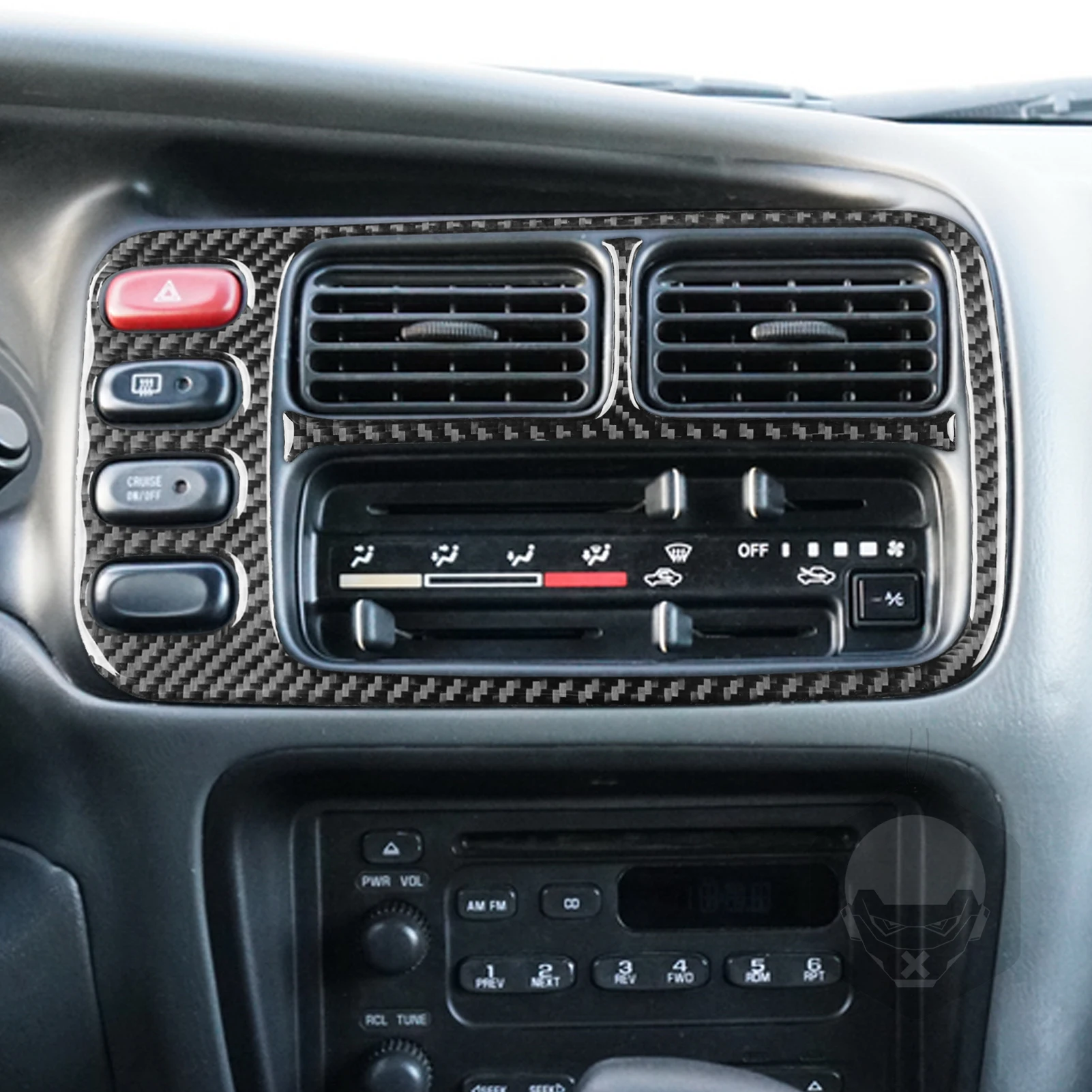 For Suzuki Grand Vitara XL-7 1999-2002 Carbon Fiber Center radio