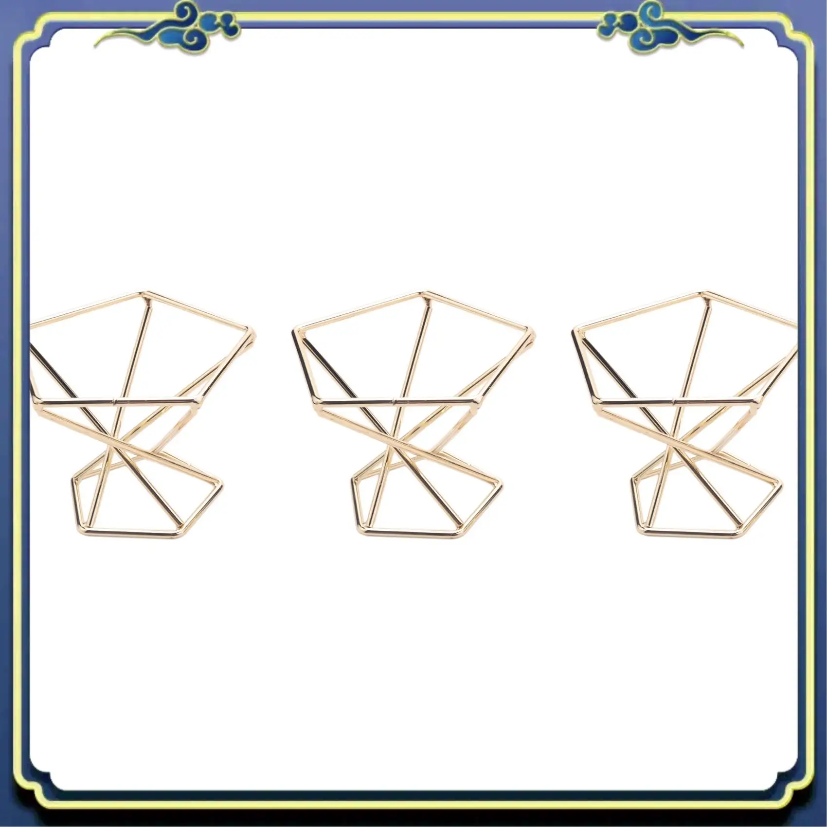 A56P-3 قطعة حامل نبات الهواء الهندسي نباتات رف النباتات المعدنية حامل رفوف الغراس ديكور Himmeli حاويات Tillandsia