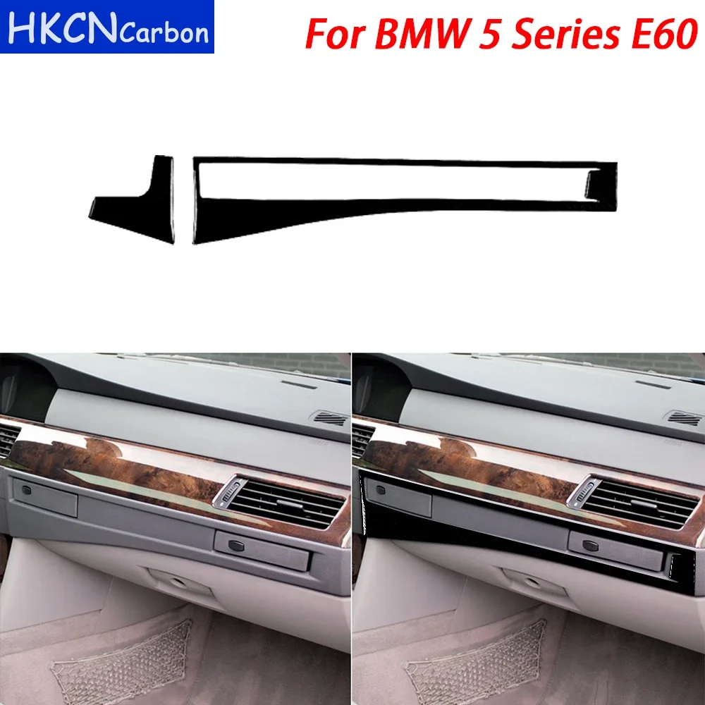 

Suitable for BMW 5 Series E60 2004-2007 Accessories Carbon Fiber Car Co-Pilot Dashboard Panel Trim Strip Interior Decor Sticker