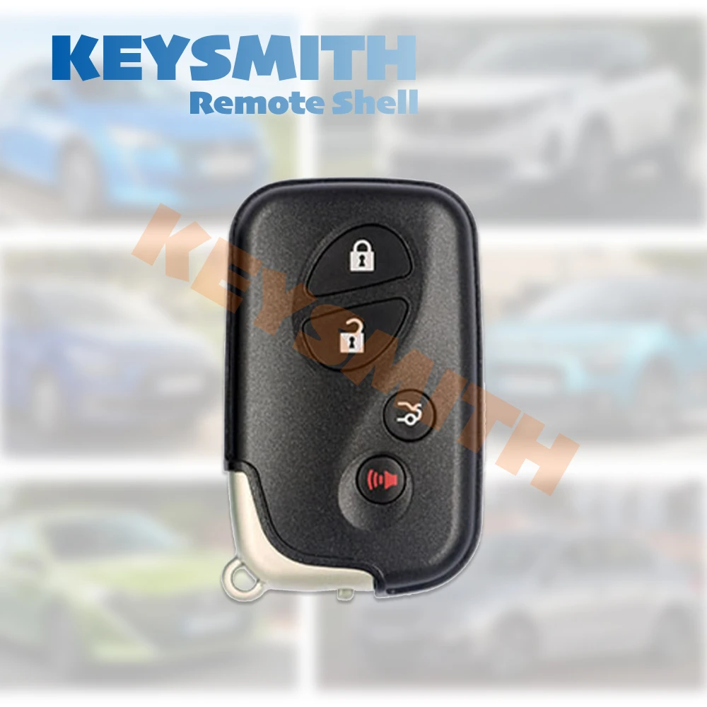 KEYSMITH Smart Remote Key Case For Lexus IS250 ES350 GS350 LS460 GS 2 3 4 Button Fob Keyless Entry Shell Blank Replacement