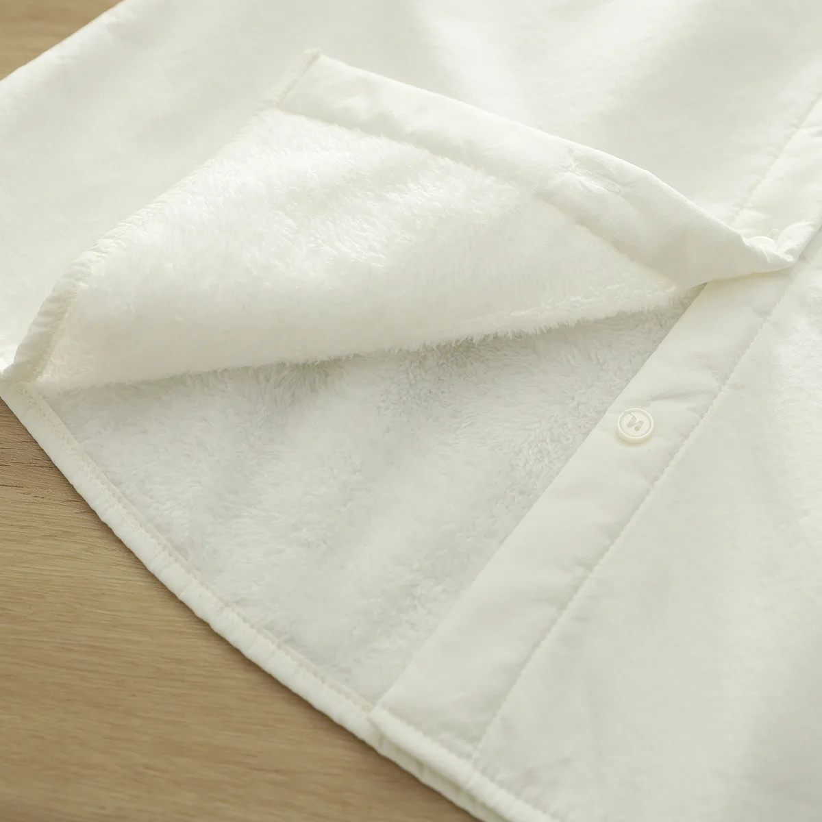 [즉시 배송] 고품질 여성용 면 두꺼운 블라우스 셔츠 2025 겨울 신상 플리스 긴팔 흰색 안감 캐주얼 따뜻한 셔츠