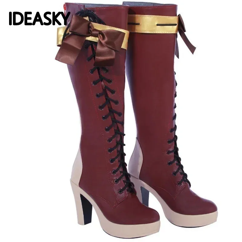 

Костюмы на Хэллоуин для женщин, фиолетовый костюм для косплея Evergarden, ботинки, обувь из японского аниме для взрослых, фантазия, нарядное платье LX9x; 3,v'6