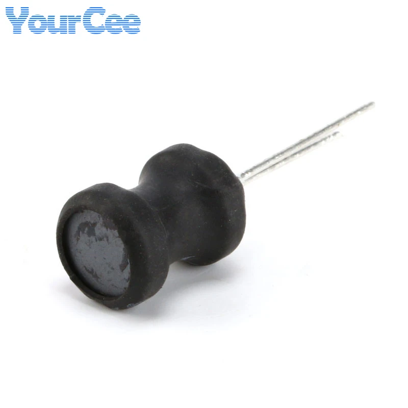 10pcs I-shape Power Inductor Inductance Copper Coil 6*8mm 8*10mm 9*12mm 10/33/47/68/100/150/220/330/470uh DR CORE Coil Inductors