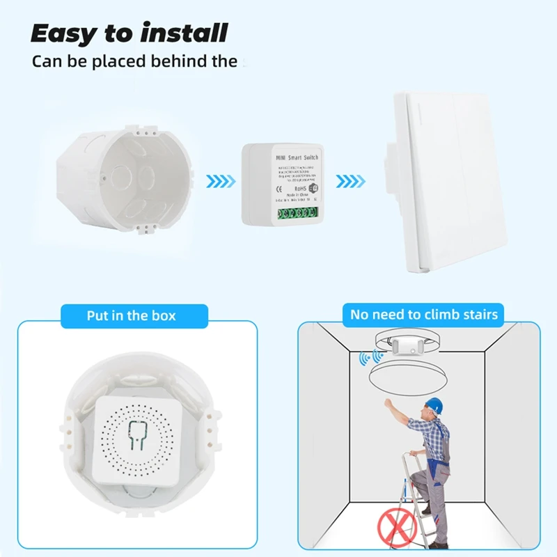 16A مفتاح ذكي صغير تويا المنزل الذكي اللاسلكية واي فاي بلوتوث لوحة توزيع ملحق دعم تطبيق جوال التحكم في توقيت الصوت