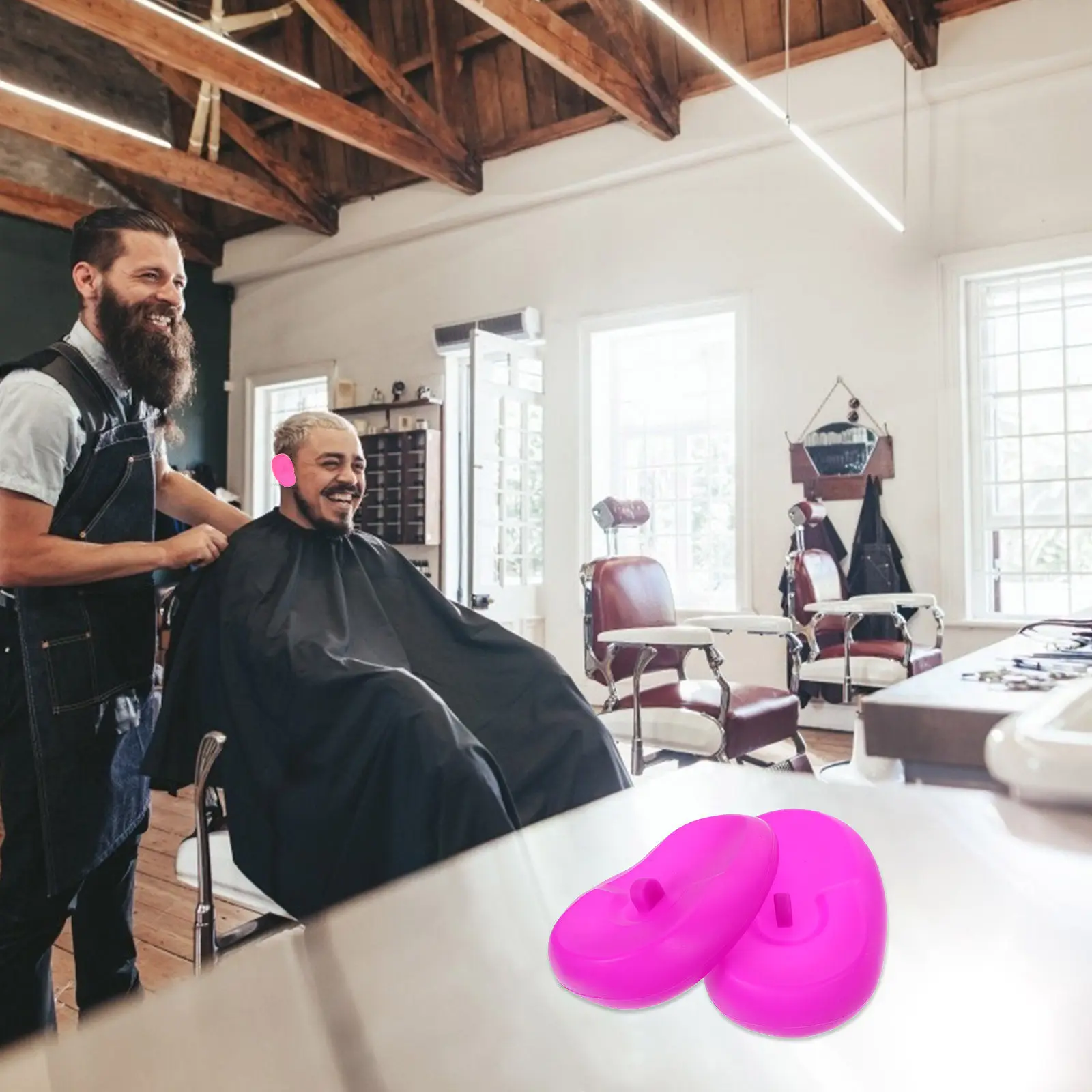 

3 пары универсальных силиконовых защитных колпачков для ушей, водонепроницаемые, для окрашивания волос, химической завивки, использования в салонах и дома