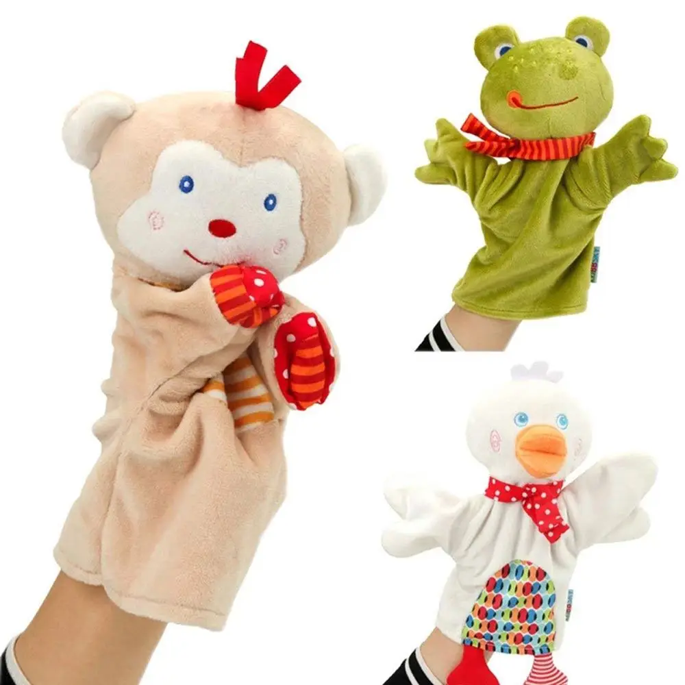 Creatività Rana Giocattolo educativo Giocattoli per bambini Spettacolo di burattini Giocattoli per bambini Bambola di peluche Burattino a mano Peluche Giocattoli di peluche