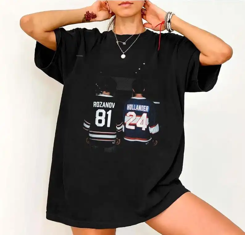 Limited Hollanov T-Shirt,Hudson Williams Connor Storrie Tee Heated Rivalry Inspired Shirt, Ilya Rozanov Shane Hollander T-shirt