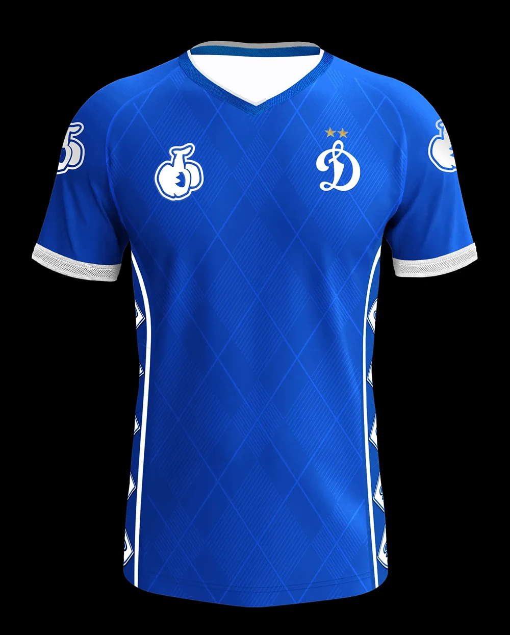 Dynamo Moskau Fan Heimtrikot Herren Kurzarm Blaues Fußball-T-Shirt Atmungsaktives Sport-Trainings-Oberteil für Fans – Detail 2