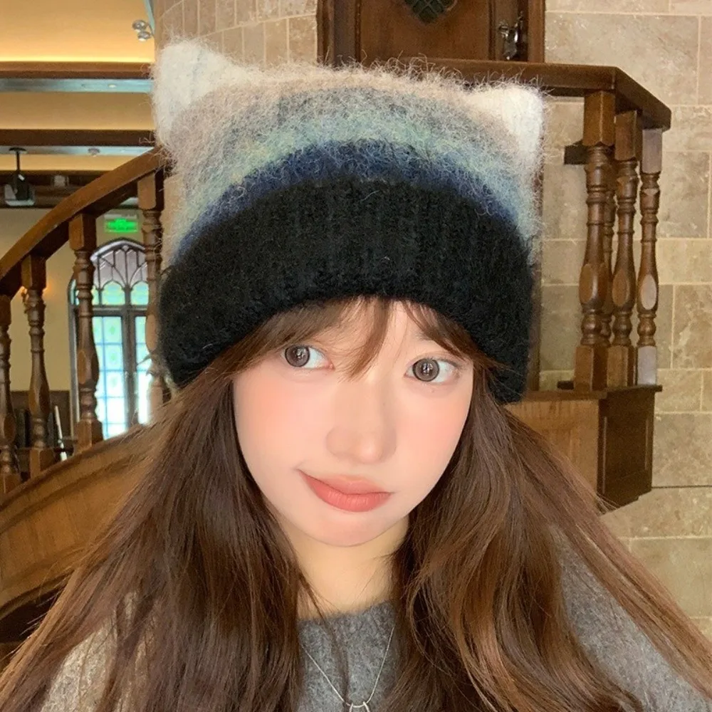 Cute Colored Cat Ea…