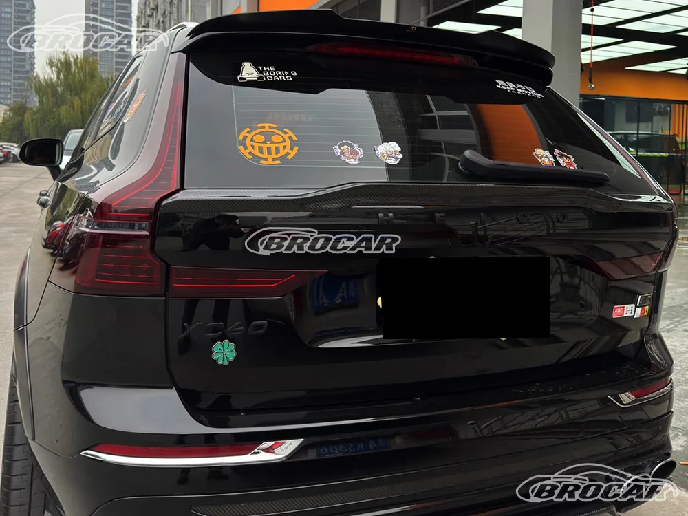 Para 2018 19 20 21 22 23 24 Volvo XC60 GEN 2 estilo de fábrica de alta calidad ABS plástico fibra de carbono spoiler maletero ala spoiler