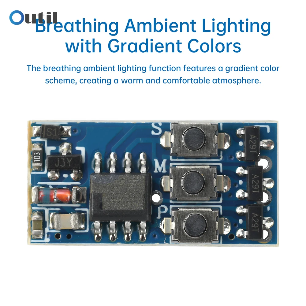 5V-24V 3A RGB Colorful Flashing Module LED Strip Light Controller Color Changing Ambient Lights/Drive Circuit Board