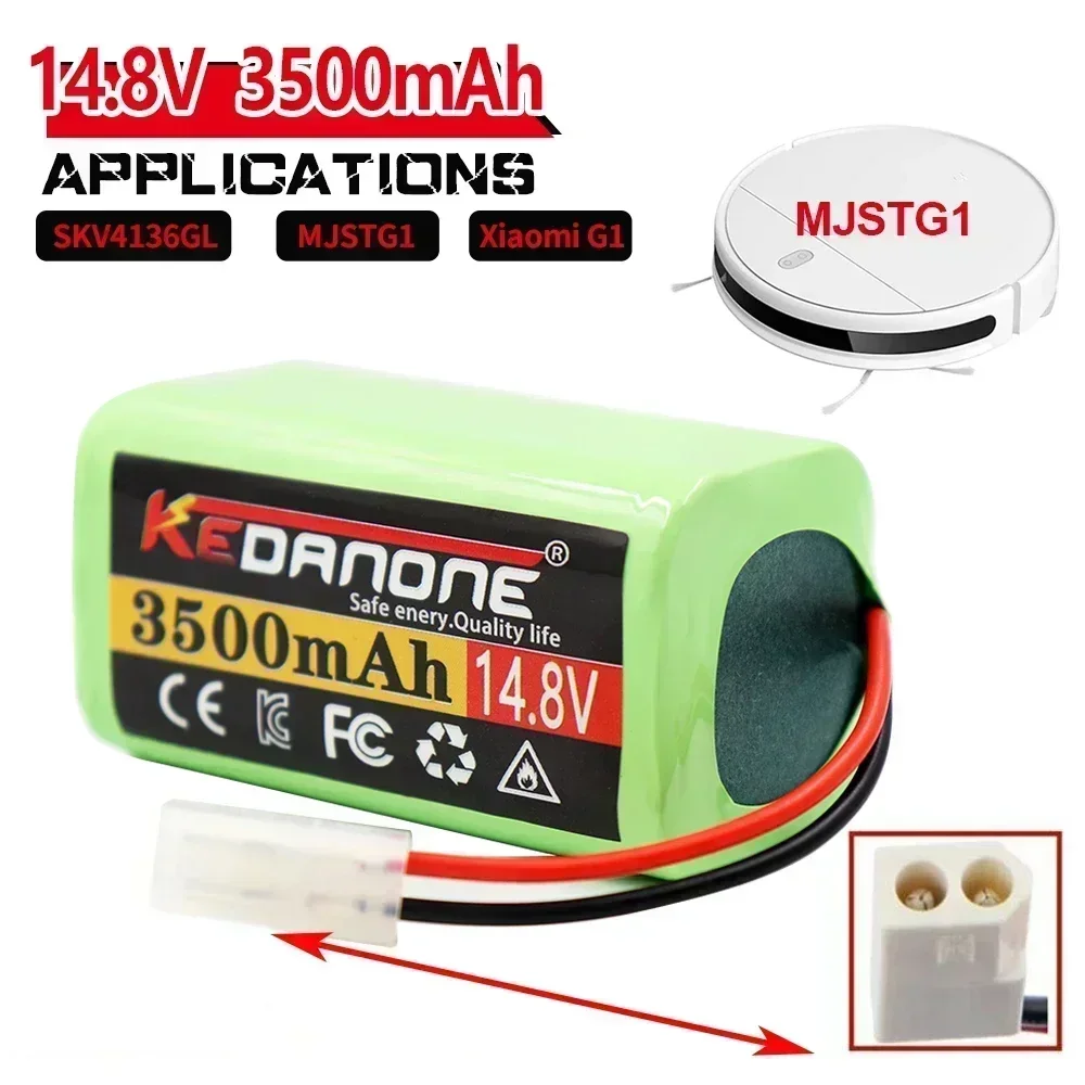 

2024 New 14.8V 3500mAh Li-ion Battery for Xiaomi G1 MI Robot Vacuum-Mop Essential MJSTG1 Robot Vacuum Cleaner 18650 Battery Pack