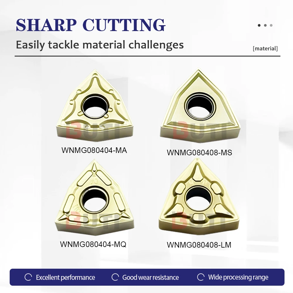 WNMG080404-MQ LF6018J/WNMG08040408-MQ LF6018J DESKAR 100% оригинальные внешние круглые лезвия MQ MA MS LM Токарные пластины со слотом