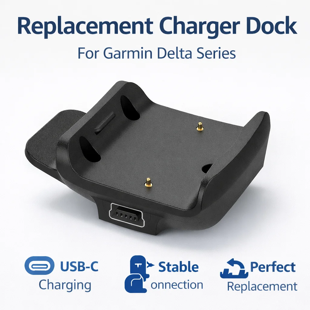 Запасная зарядная док-станция для ошейника Garmin Delta Sport XC Upland для дрессировки собак, зарядная база, зарядное устройство USB-C