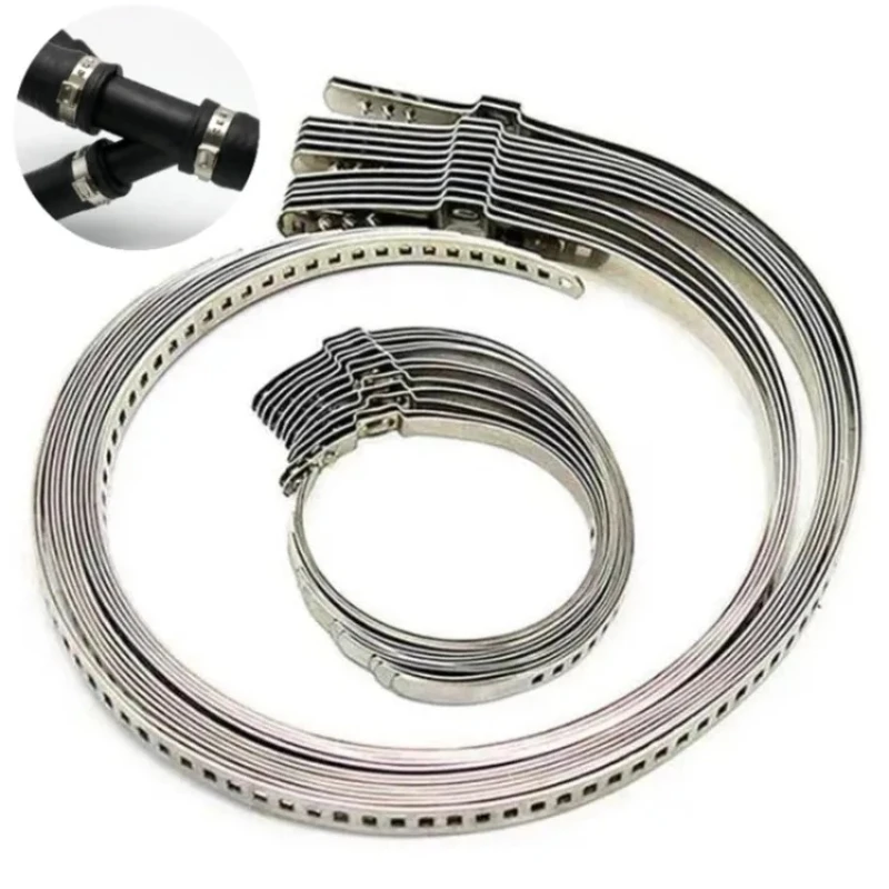 5/10/20Pcs Universal Stainless Steel Axle CV Joint Boot Crimp Clamp Kit Driveshaft CV Boot Clamp 20- 50mm 50- 120mm Adjustable