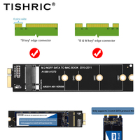 TISHRIC AIR 2011-N01 VER006 M.2 NGFF SATA For MACBOOK 2010-2011 SSD Riser Card A1369 A1370 KEY-B SATA Interface
