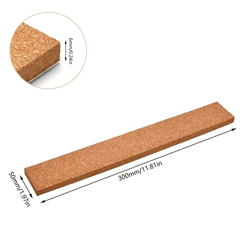 8Pcs Cork Board Strips for Photo Wall Decorations, Long Self Adhesive Corkboards for Office Decorations Display