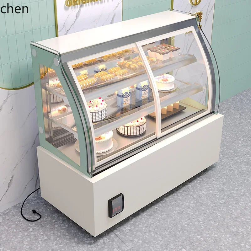 cake refrigerated display cabinet front door fruit dessert west point cooked food beverage fresh-keeping cabinet