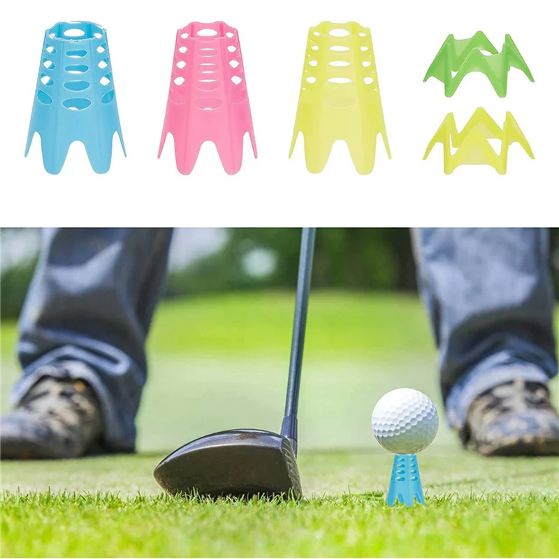 A35F New Golf Simulator Tees,72 Pcs Indoor Golf Tees Golf Mat Tees Plastic Golf Tees Practice Golf Tees,Tall + Short