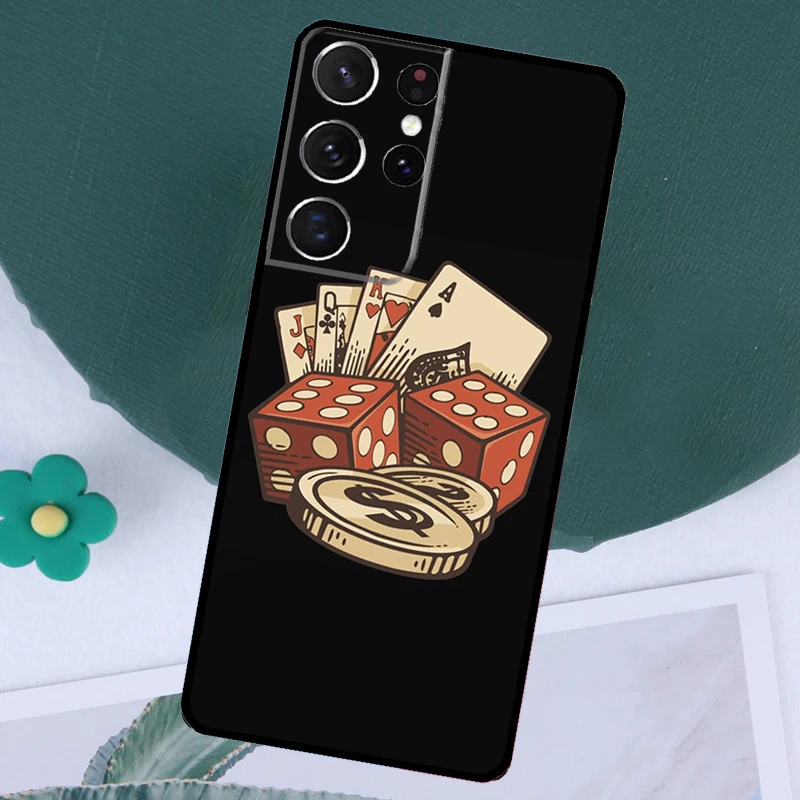 Las Vegas Casino Poker Funda For Samsung Galaxy S23 S24 Ultra S8 S9 S10 S22 Plus S20 S21 FE Note 10 20 Ultra Case