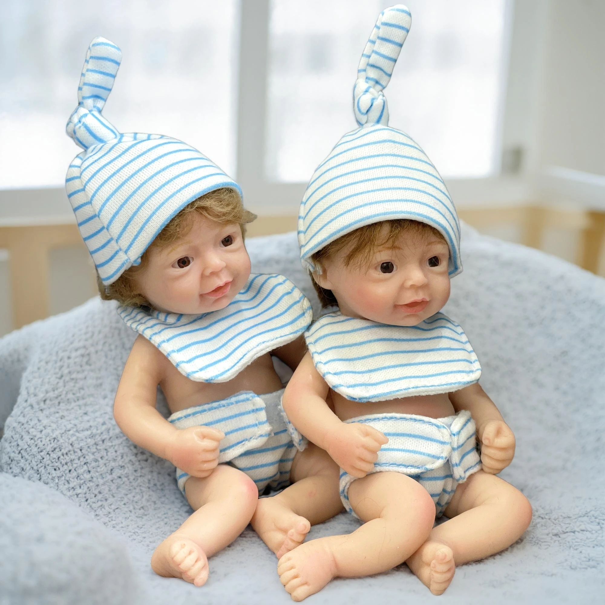 1PCS/6 stijlen 15cm Mini Palm Wasbaar Volledig massief siliconen Bebe Reborn Boy Handgemaakte herboren poppen Levensechte Pен MΩ C cei Fragen