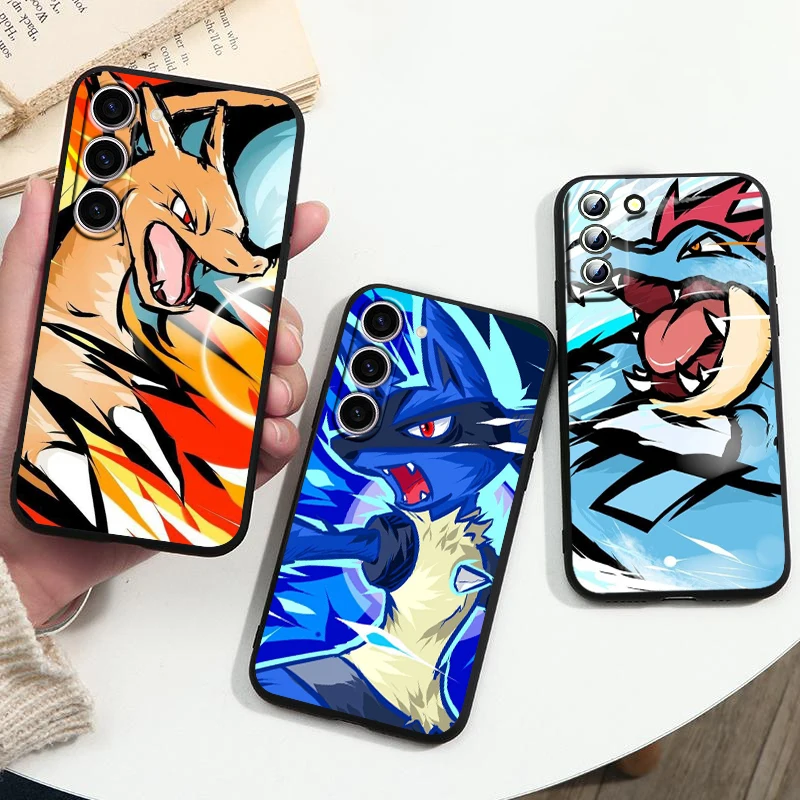 Cartoon Elf Cool Pokemon For Samsung Galaxy S23 S22 S21 S20 Ultra Plus Pro S10 S9 S8 S7 Silicone Soft Black Phone Case Fundas