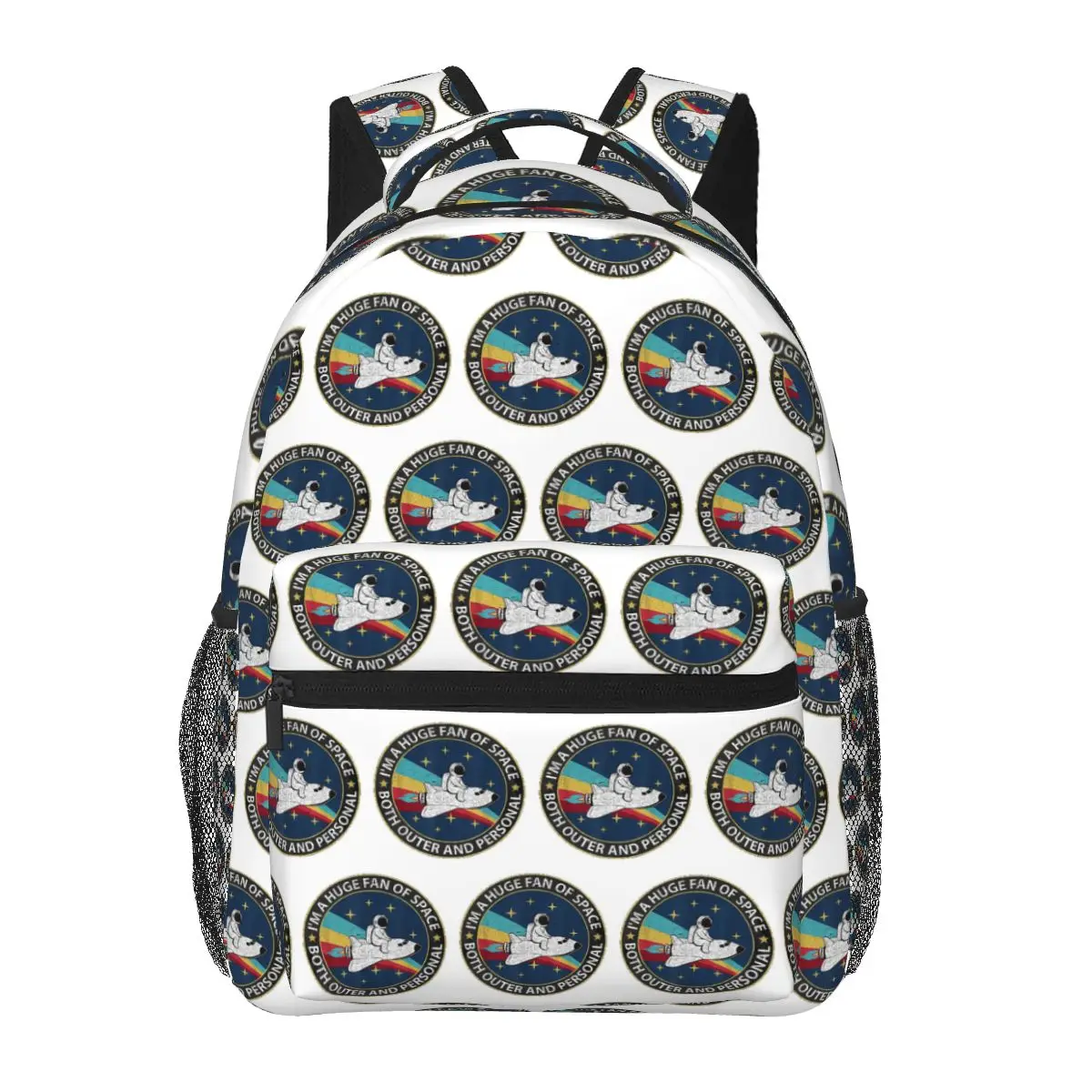 

Огромный веер космоса, как внешний и личный студенческий рюкзак, школьная сумка, дорожный рюкзак для мужчин и женщин, модная сумка для книг, сумки на плечо