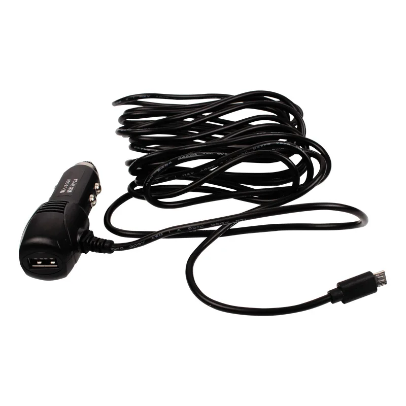 

3.5meter 11.4ft Micro USB Car Charger Adapter 5V 2A with One USB Port for Car DVR Camera Recorder / GPS Input DC 12V-24V