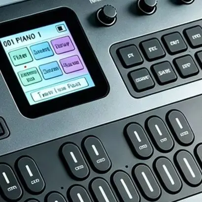 FM-1 For Mini Portable Synthesizer with 27-Key Piano Layout 128 Presets 7-Arpeggiator Types and USB-For Interface