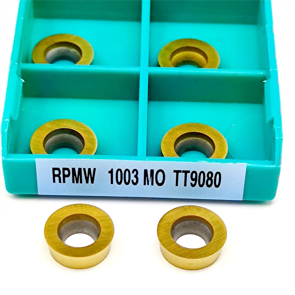 Carbide Insert RPMW1003 MO TT9080 CNC Lathe Milling Cutter Metal Turning Tool Machine Inserts Cutting Tools RPMW 1003