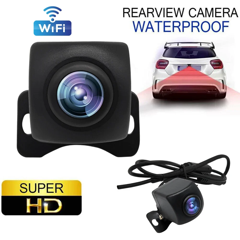 Wireless Car Rear View Camera WIFI 170 Degree HD Night Vision Mini WiFi Reversing Camera Dash Cam for iPhone Android 12V Cars