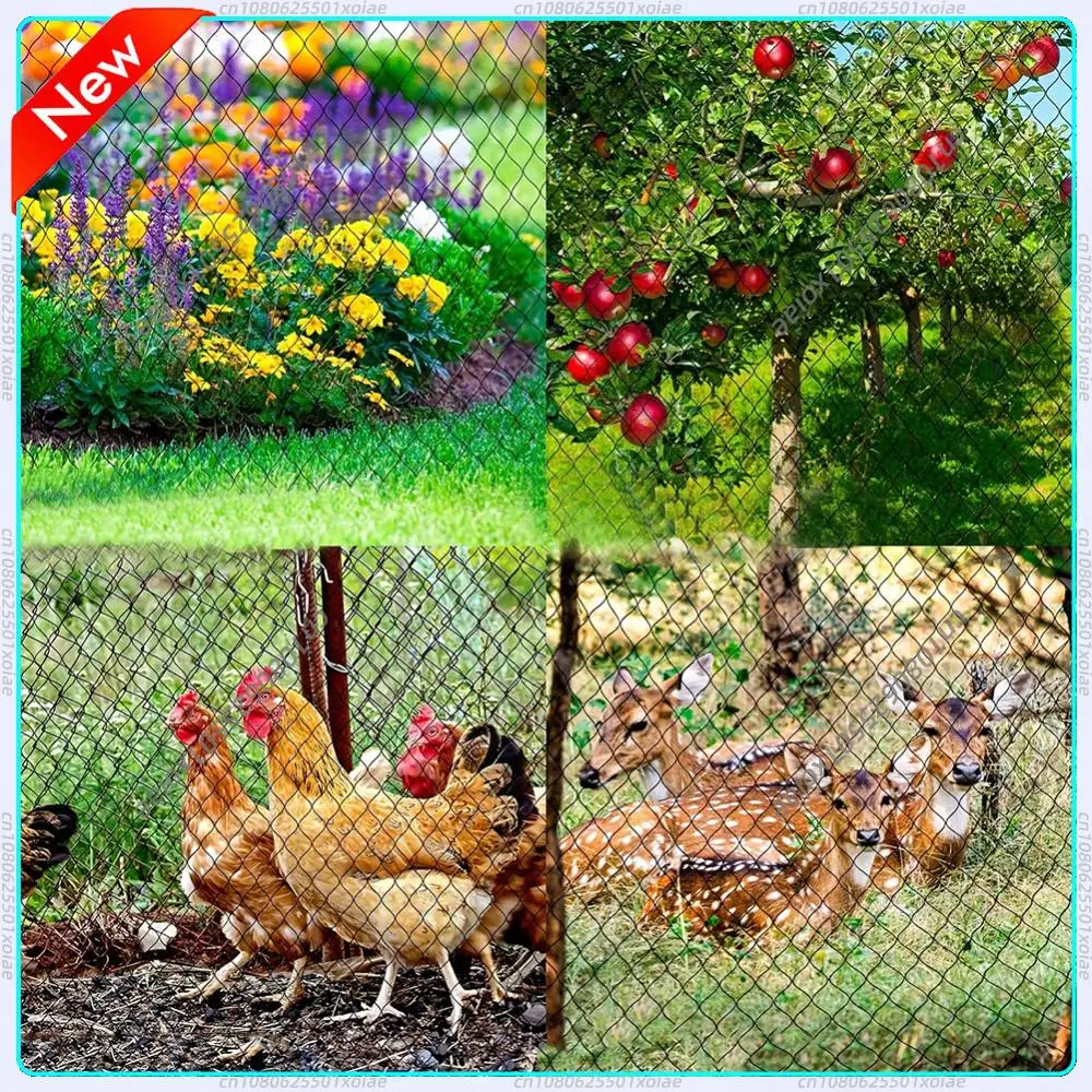 

Нейлоновая сетка от птиц и хищников, защитная сетка для курятника, 25 x 50 футов, сверхпрочная садовая сетка для фруктовых деревьев и растений