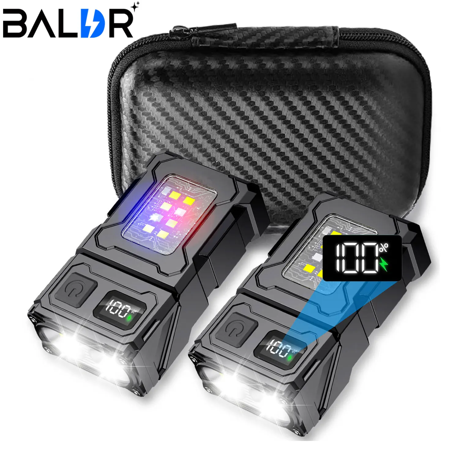 

USB перезаряжаемый светодиодный фонарик, портативный хвостовой магнит, мини-фонарик, супер яркий фонарь для кемпинга, боковой аварийный свет COB