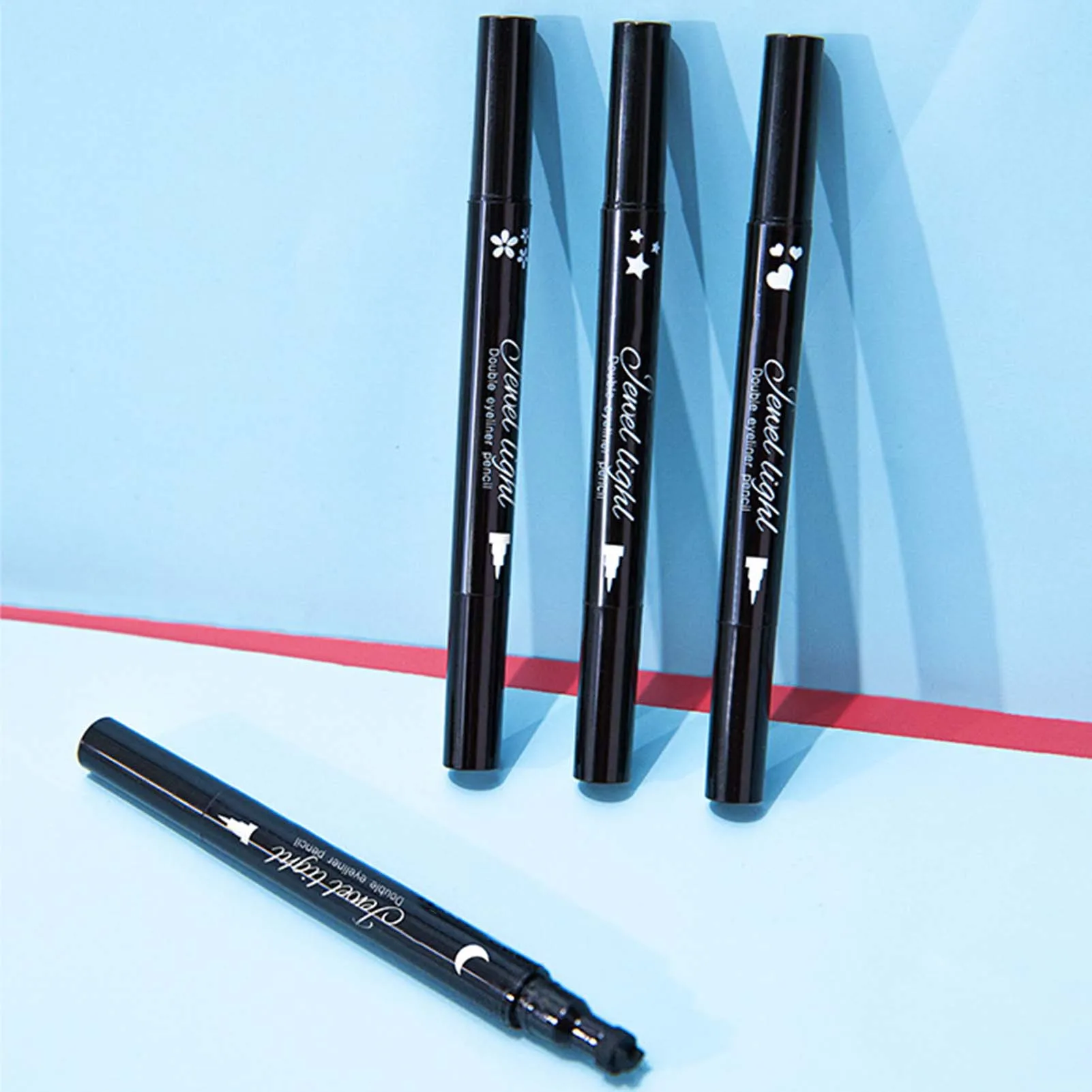 

Non-Smudging Black Eyeliner With Cute-Seal Sweatproof Waterproof Eyeliner Pen Eye Makeup Supplies