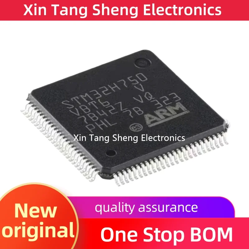 STM32H750VBT6 LQFP100 Microcontroller 32-bit 480MHz 128KB flash memory