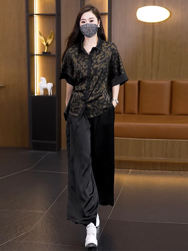 plus Size Casual Fashionable Two-Piece Set Summer 2026 Loose Comfortable Stylish plus Size Sister Casual Leisure Slimming Ens...