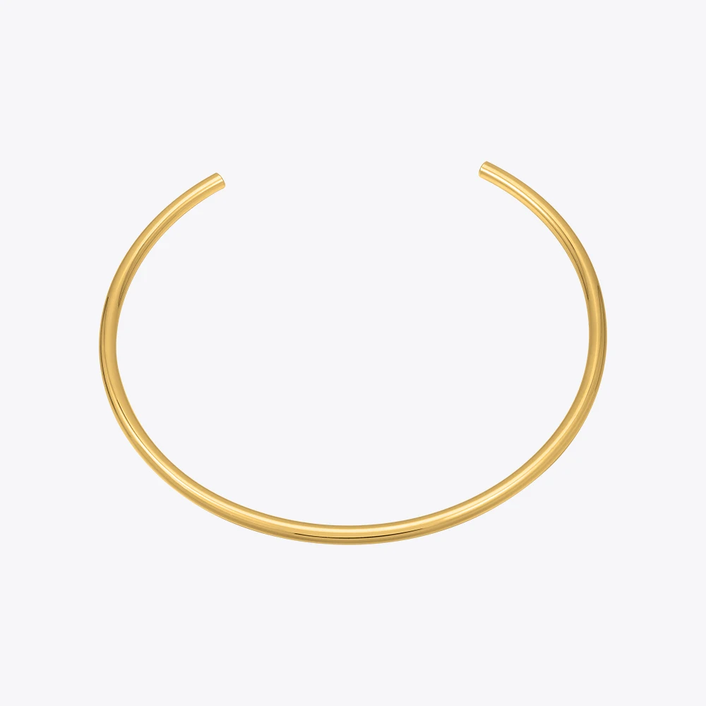 ENFASHION Simple Open Choker Necklace For Women Necklaces 18K Plated Gold Collares Fashion Gift Party Jewelry Travel Trendy 9047