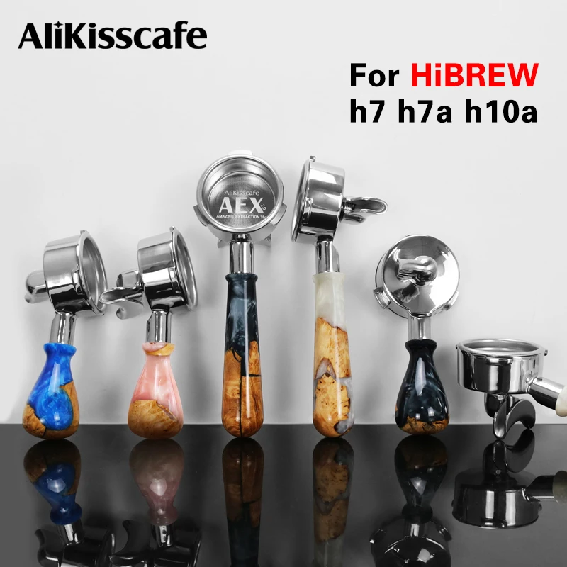 58mm Siebträger Für Hibrew h7 h7a h10a Breville Barista Max Mini Sunbeam Doppel Auslauf Kaffee Barista Werkzeuge Espresso Zubehör