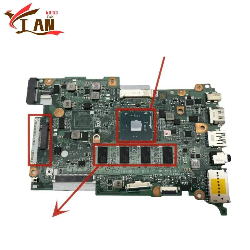 

DA0ZHXMB6C0 для Acer Aspire B117-M, материнская плата для ноутбука NBVCG1100R NBVCJ1100Q с процессором + 4 ГБ ОЗУ + материнская плата SSD, 100% протестирована, быстрая доставка